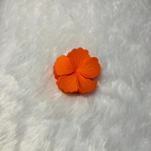 Dark Orange Matte Medium Hibiscus Claw