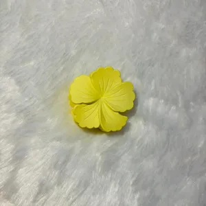 Lemon Yellow Matte Medium Hibiscus Claw
