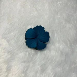 Radiant Blue Matte Medium Hibiscus Claw